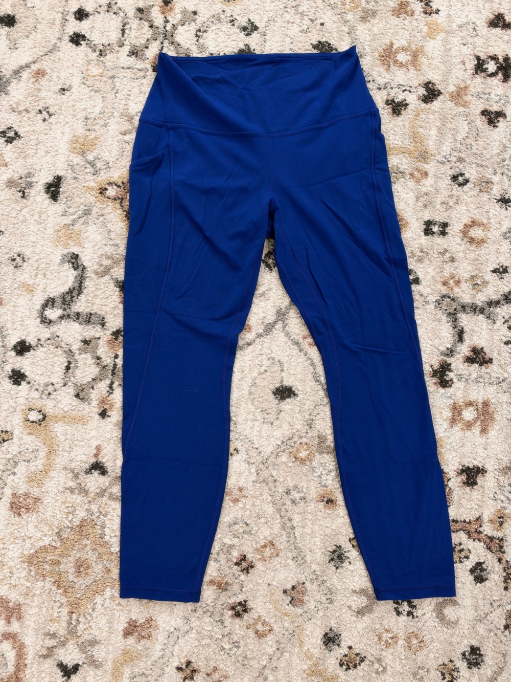 lululemon athletica Royal Blue High-Waist Leggings with Side Pockets